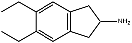 2-氨基-(5,6-二乙基)茚满 结构式