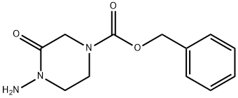 benzyl 4-amino-3-oxopiperazine-1-carboxylate 结构式