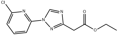 ethyl 2-(1-(6-chloropyridin-2-yl)-1H-1,2,4-triazol-3-yl)acetate 结构式