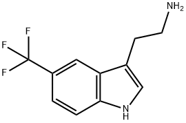 5-(三氟甲基)-1H-吲哚-3-乙胺 结构式