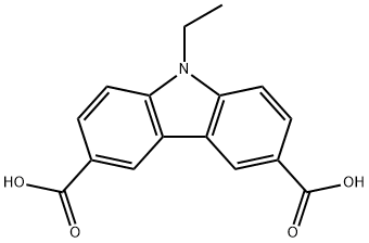 3,6-二羧基-9-乙基咔唑 结构式