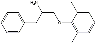 ALPHA-[(2,6-DIMETHYLPHENOXY)METHYL]-BENZENEETHANAMINE 结构式