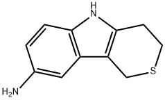 1,3,4,5-四氢硫代吡喃并[4,3-B]吲哚-8-胺 结构式