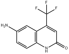 6-氨基-4-三氟甲基喹啉-2-酮 结构式