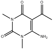 5-乙酰基-6-胺基-1,3-二甲基尿嘧啶 结构式