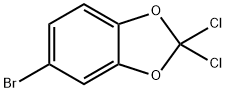 5-溴-2,2-二氯苯并[D][1,3]二氧杂环戊烯 结构式
