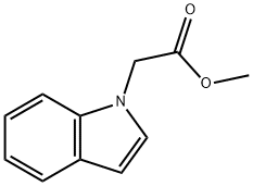 吲哚-1-乙酸甲酯 结构式