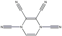 2,3,5,6-吡嗪四甲腈 结构式