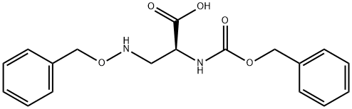 3-[(Benzyloxy)amino]-N-[(benzyloxy)carbonyl]-L-alanine 结构式