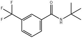 N-叔丁基-3-(三氟甲基)苯甲酰胺 结构式
