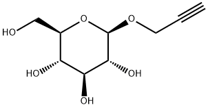 2-丙炔基 BETA-D-吡喃葡萄糖苷 结构式