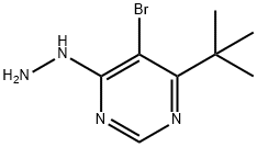 5-Bromo-4-tert-butyl-6-hydrazinopyrimidine 结构式
