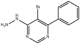 5-Bromo-4-hydrazino-6-phenylpyrimidine 结构式