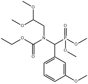 2,2-Dimethoxyethyl[(dimethoxyphosphinyl)(3-methoxyphenyl)methyl]carbamic Acid Ethyl Ester 结构式