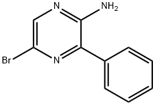 5-溴-3-苯基吡嗪-2-胺 结构式