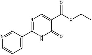 1,6-二氢-6-氧代-2-(3-吡啶基)-5-嘧啶羧酸乙酯 结构式