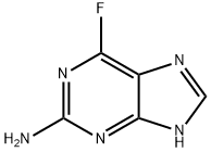 2-氨基-6-氟嘌呤 结构式