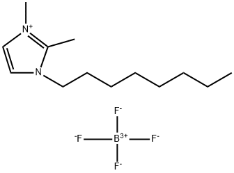 1-辛基-2,3-二甲基-1H-咪唑四氟硼酸盐 结构式