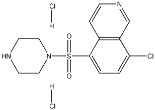 1-(8-Chloro-5-isoquinolinesulfonyl)piperazine, Dihydrochloride 结构式