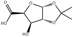 1,2-O-(1-甲基亚乙基)-ALPHA-D-木呋喃糖醛酸 结构式