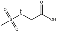 N-(甲基磺酰基)甘氨酸 结构式
