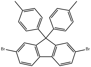 2,7-二溴-9,9-双(4-甲基苯基)-9H-芴 结构式