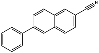 6-苯基-2-萘甲腈 结构式