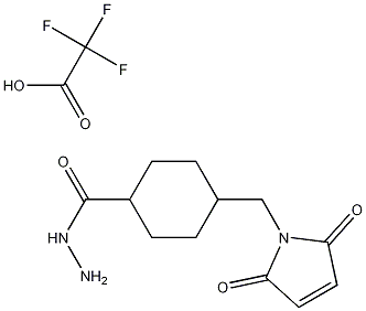 4-(Maleimidomethyl)cyclohexane-1-carboxyl-hydrazide, Trifluoroacetic Acid 结构式