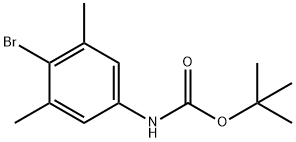 tert-Butyl 4-bromo-3,5-dimethylphenylcarbamate 结构式