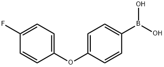 4-(4-氟苯氧基)苯硼酸 结构式