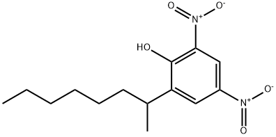 2,4-DINITRO-6-(1-METHYLHEPTYL)PHENOL 结构式