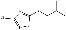 3-chloro-5-(isobutylthio)-1,2,4-thiadiazole 结构式