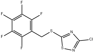 3-chloro-5-(perfluorobenzylthio)-1,2,4-thiadiazole