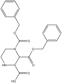 (3S)-四氢-1,2,3-哒嗪三羧酸 3-叔丁酯 1,2-双(苯甲基)酯 结构式