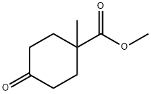 1-甲基-4-氧代环己烷甲酸甲酯 结构式