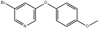 3-BROMO-5-(4-METHOXYPHENOXY)PYRIDINE 结构式