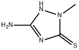 5-氨基-1,2-二氢-2-甲基-3H-1,2,4-三唑-3-硫酮 结构式