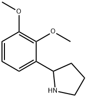 2-(2,3-二甲氧基苯基)吡咯烷 结构式