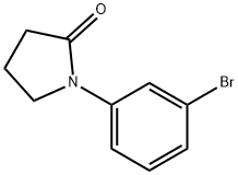 1-(3-溴苯基)吡咯烷-2-酮 结构式