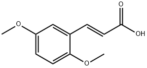 (2E)-3-(2,5-二甲氧基苯基)-2-丙烯酸 结构式