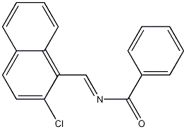 Benzenamide, N-((2-chloro-1-naphthalenyl)methylene)- 结构式