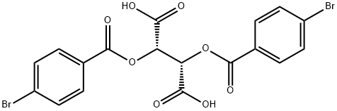 (2S,3S)-2,3-双(4-溴苯甲酰氧基)丁二酸 结构式