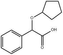 2-(CYCLOPENTYLOXY)-2-PHENYLACETIC ACID, SODIUM SALT 结构式