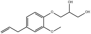 3-(4-allyl-2-methoxyphenoxy)-1,2-propanediol 结构式