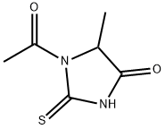 1-乙酰基-5-甲基-2-硫酮-4-咪唑啉酮 结构式