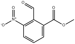 甲基 2-醛基-3-硝基苯甲酸酯 结构式