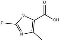 2-氯-4-甲基-5-噻唑甲酸 结构式