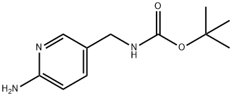 叔丁基((6-氨基吡啶-3 - 基)甲基)氨基甲酸 结构式