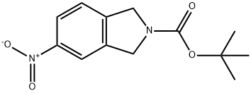 N-叔丁氧羰基-5-氨基异吲哚啉 结构式