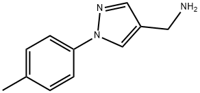 4-(氨基甲基)-1-(4-甲基苯基)吡唑 结构式